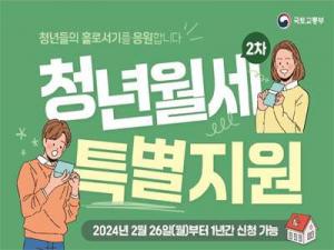 경기도, 청년월세 특별지원. 월 최대 20만 원 12개월간